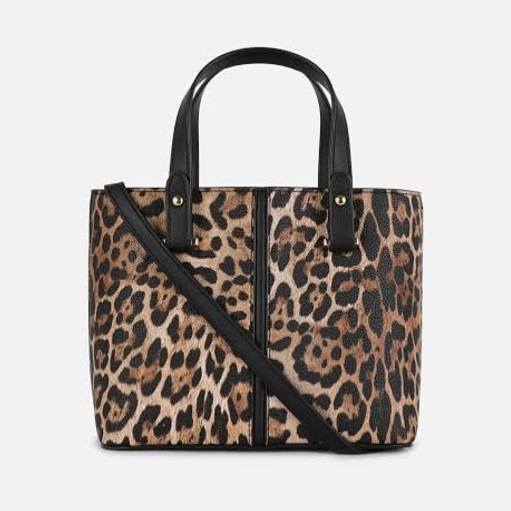 Primark Leopard Print Mini Top Handle Handbag